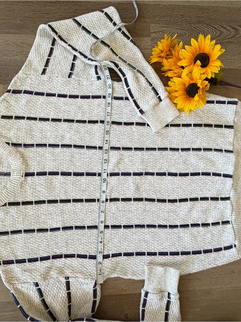 Vintage Sweater Black Stripe